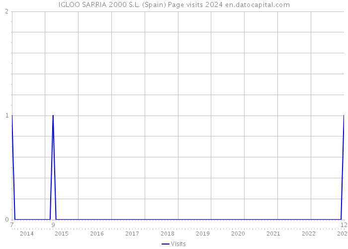 IGLOO SARRIA 2000 S.L. (Spain) Page visits 2024 