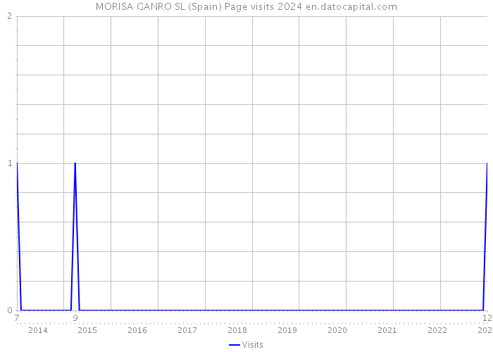 MORISA GANRO SL (Spain) Page visits 2024 