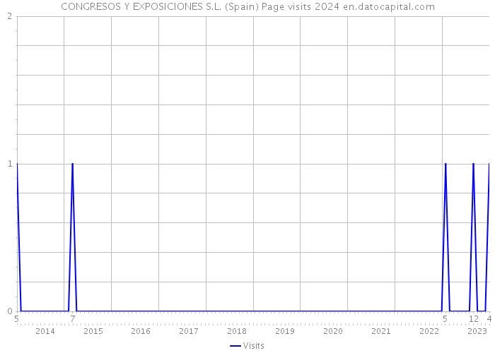 CONGRESOS Y EXPOSICIONES S.L. (Spain) Page visits 2024 