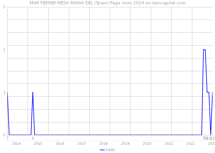 MAR FERRER MESA MARIA DEL (Spain) Page visits 2024 