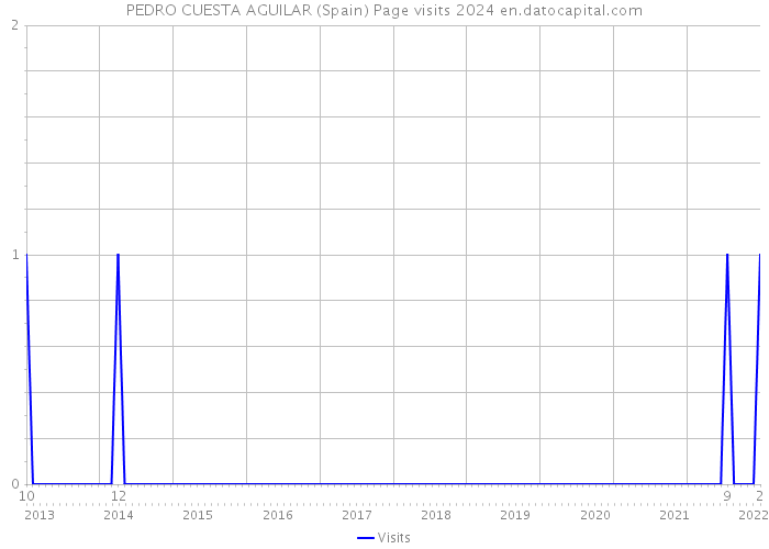 PEDRO CUESTA AGUILAR (Spain) Page visits 2024 