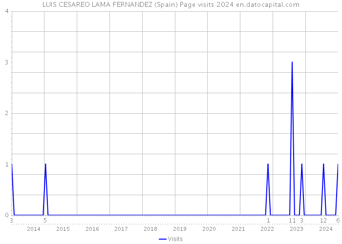LUIS CESAREO LAMA FERNANDEZ (Spain) Page visits 2024 