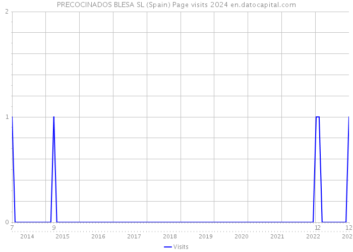 PRECOCINADOS BLESA SL (Spain) Page visits 2024 