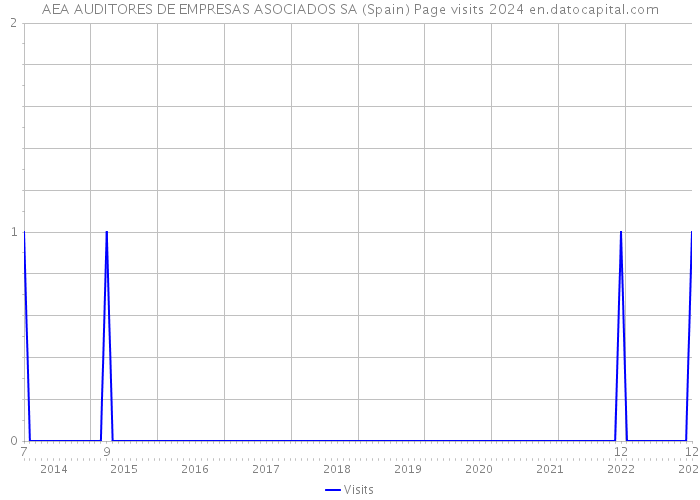 AEA AUDITORES DE EMPRESAS ASOCIADOS SA (Spain) Page visits 2024 