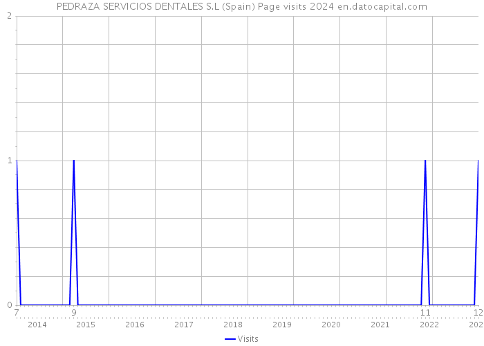 PEDRAZA SERVICIOS DENTALES S.L (Spain) Page visits 2024 