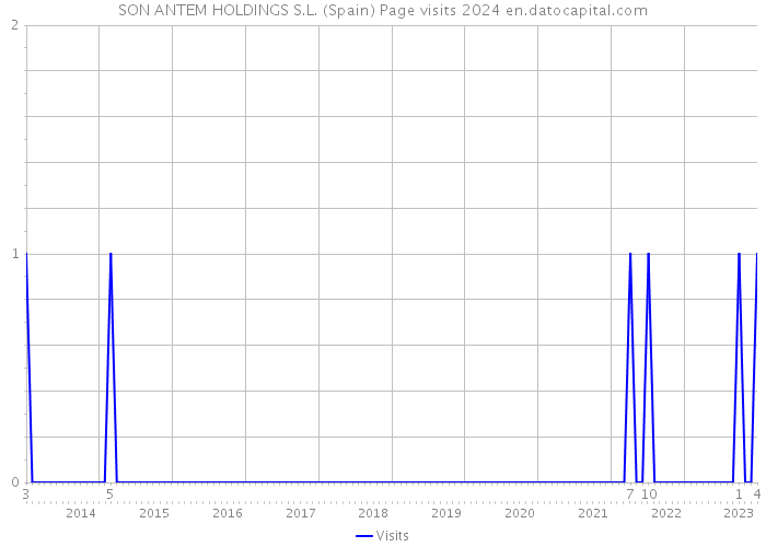 SON ANTEM HOLDINGS S.L. (Spain) Page visits 2024 