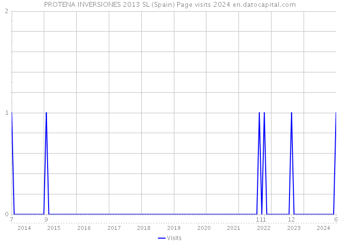 PROTENA INVERSIONES 2013 SL (Spain) Page visits 2024 