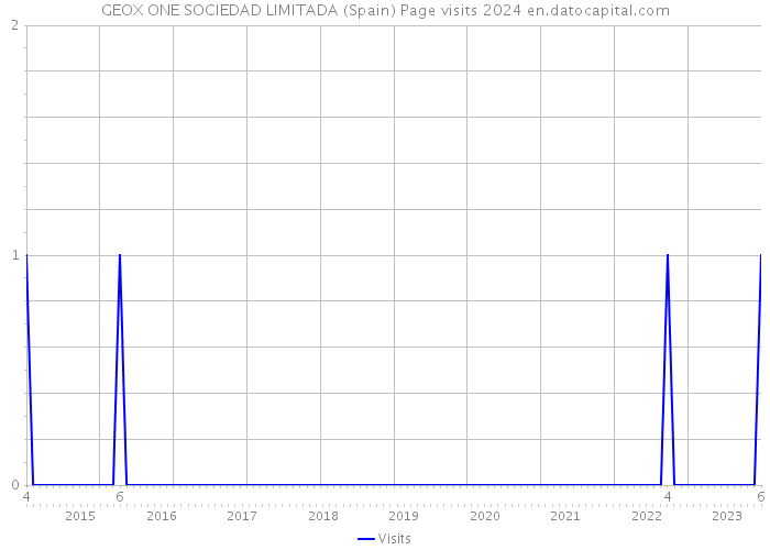 GEOX ONE SOCIEDAD LIMITADA (Spain) Page visits 2024 