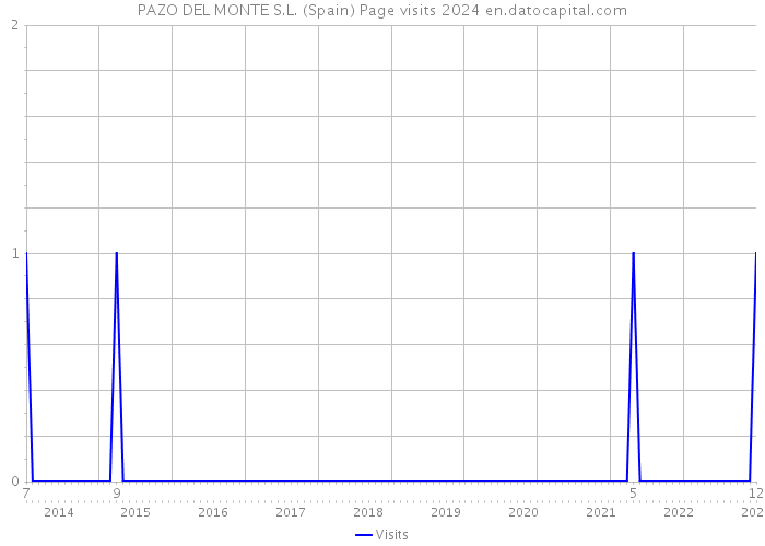 PAZO DEL MONTE S.L. (Spain) Page visits 2024 