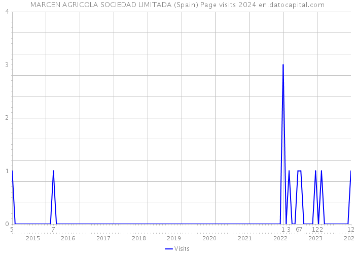 MARCEN AGRICOLA SOCIEDAD LIMITADA (Spain) Page visits 2024 