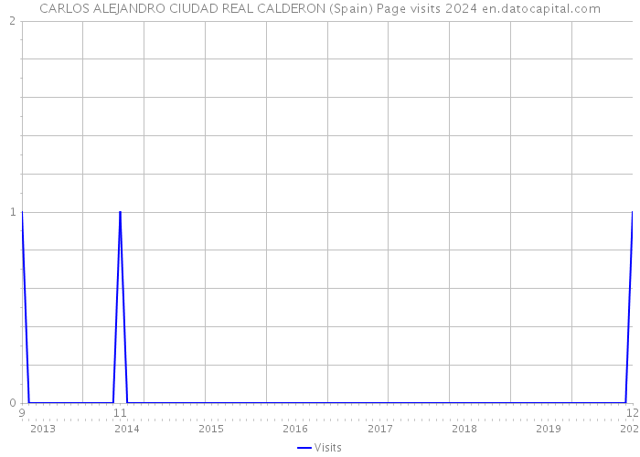 CARLOS ALEJANDRO CIUDAD REAL CALDERON (Spain) Page visits 2024 