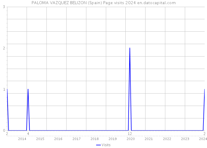 PALOMA VAZQUEZ BELIZON (Spain) Page visits 2024 