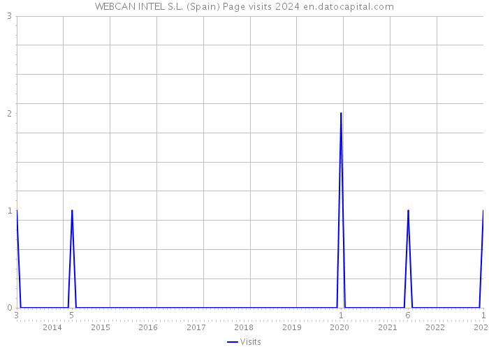 WEBCAN INTEL S.L. (Spain) Page visits 2024 