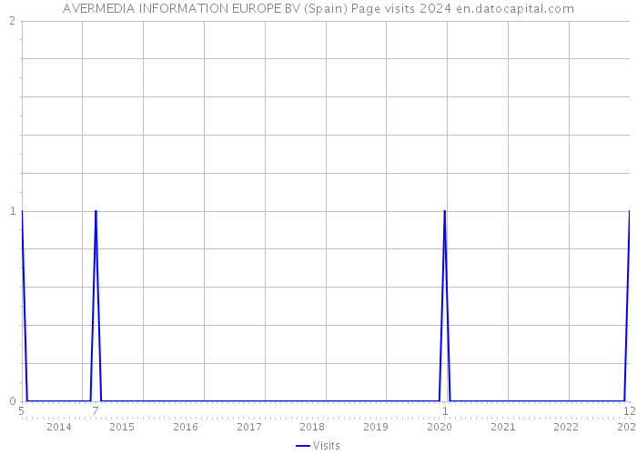 AVERMEDIA INFORMATION EUROPE BV (Spain) Page visits 2024 