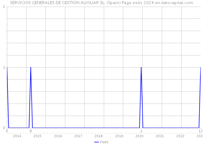 SERVICIOS GENERALES DE GESTION AUXILIAR SL. (Spain) Page visits 2024 
