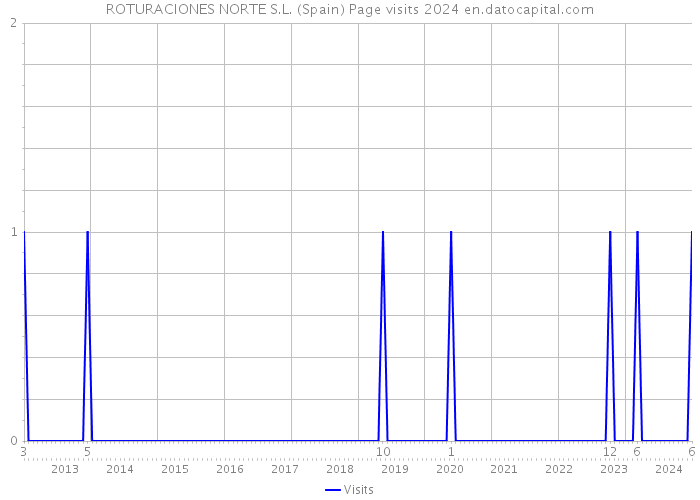 ROTURACIONES NORTE S.L. (Spain) Page visits 2024 