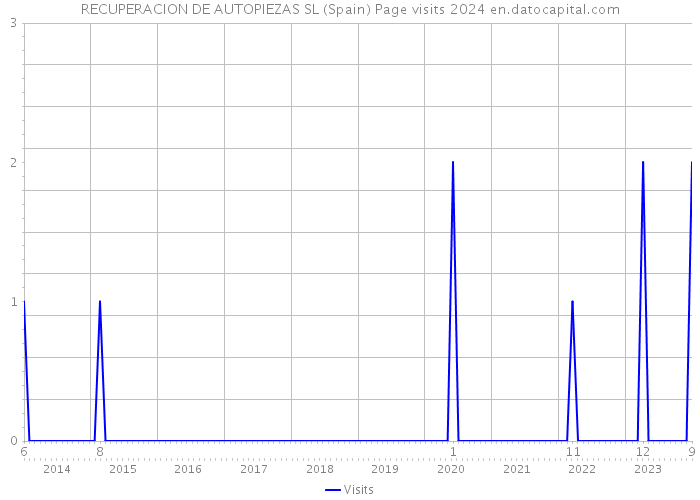RECUPERACION DE AUTOPIEZAS SL (Spain) Page visits 2024 