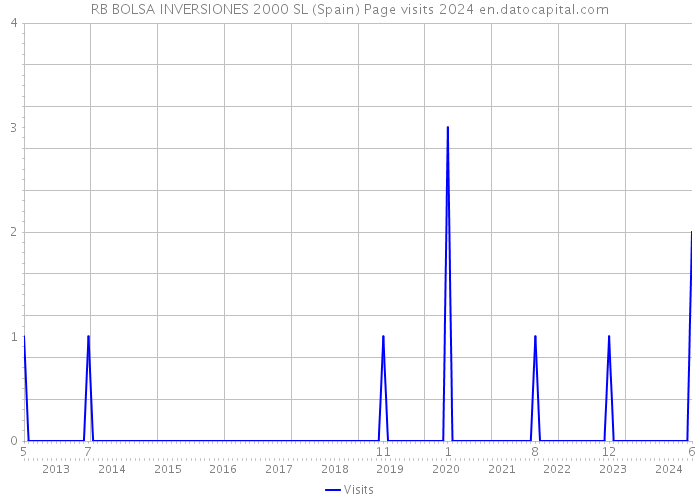 RB BOLSA INVERSIONES 2000 SL (Spain) Page visits 2024 