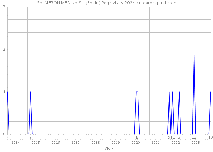 SALMERON MEDINA SL. (Spain) Page visits 2024 