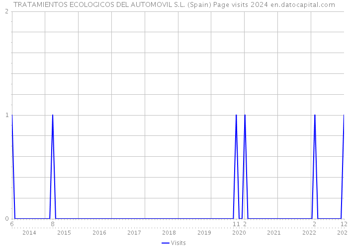 TRATAMIENTOS ECOLOGICOS DEL AUTOMOVIL S.L. (Spain) Page visits 2024 
