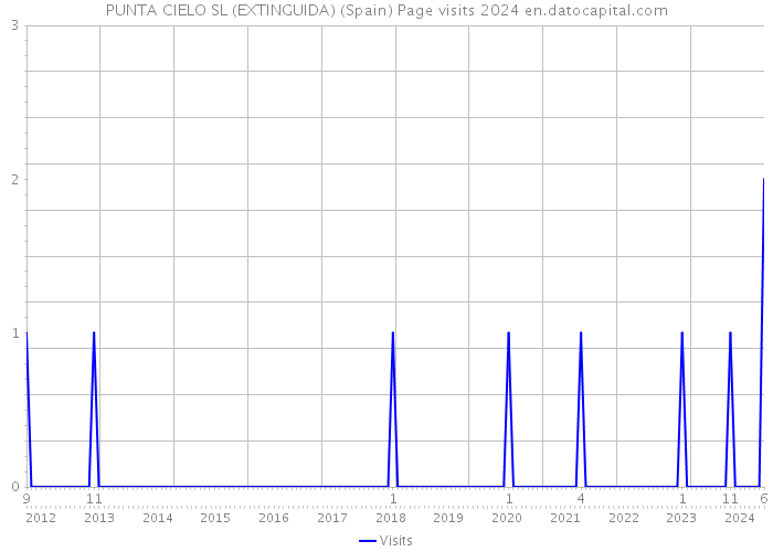 PUNTA CIELO SL (EXTINGUIDA) (Spain) Page visits 2024 