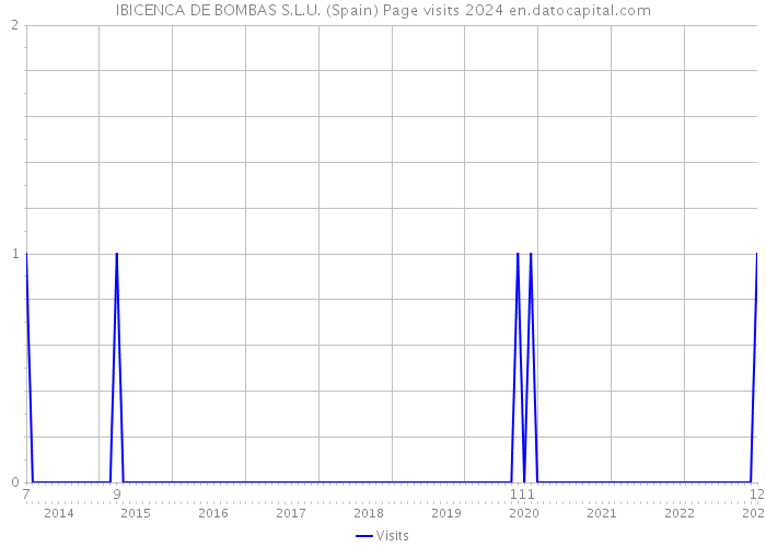 IBICENCA DE BOMBAS S.L.U. (Spain) Page visits 2024 