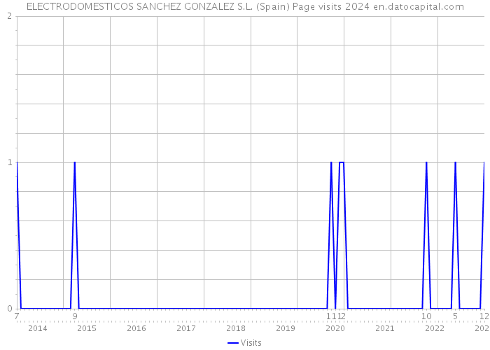 ELECTRODOMESTICOS SANCHEZ GONZALEZ S.L. (Spain) Page visits 2024 