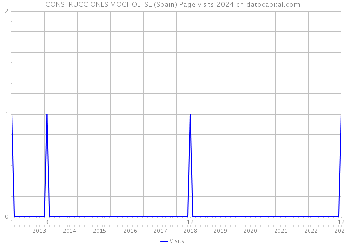 CONSTRUCCIONES MOCHOLI SL (Spain) Page visits 2024 