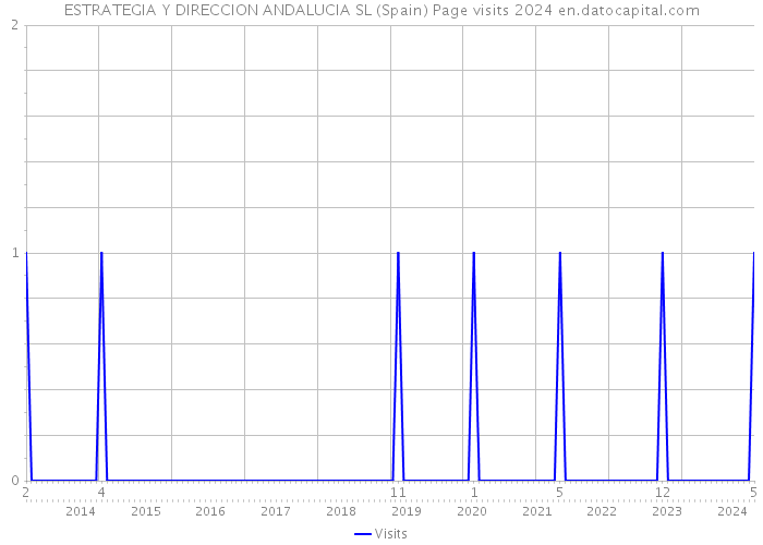ESTRATEGIA Y DIRECCION ANDALUCIA SL (Spain) Page visits 2024 