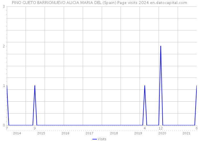 PINO GUETO BARRIONUEVO ALICIA MARIA DEL (Spain) Page visits 2024 