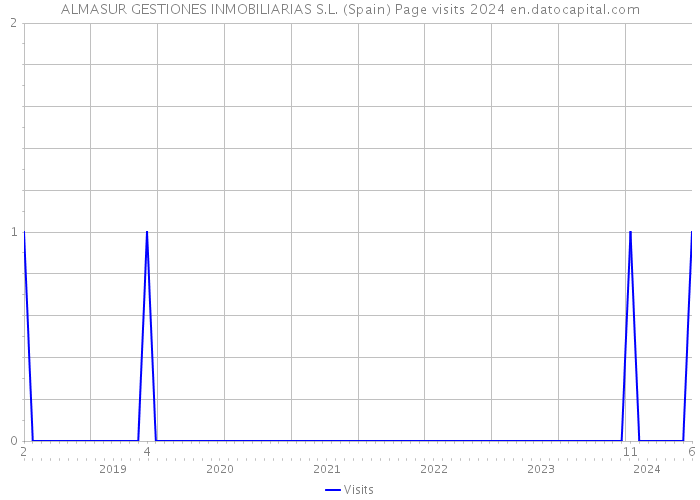 ALMASUR GESTIONES INMOBILIARIAS S.L. (Spain) Page visits 2024 