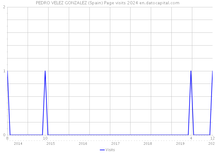 PEDRO VELEZ GONZALEZ (Spain) Page visits 2024 