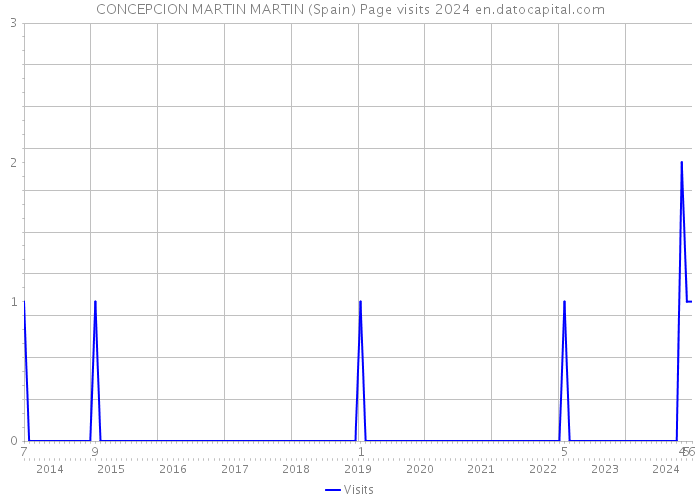 CONCEPCION MARTIN MARTIN (Spain) Page visits 2024 