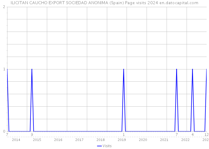 ILICITAN CAUCHO EXPORT SOCIEDAD ANONIMA (Spain) Page visits 2024 