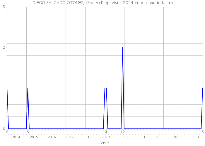 DIEGO SALGADO OTONES, (Spain) Page visits 2024 