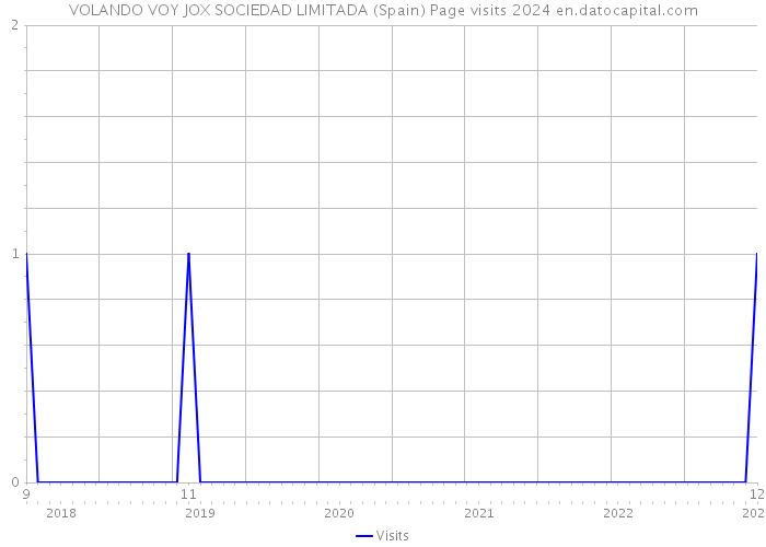 VOLANDO VOY JOX SOCIEDAD LIMITADA (Spain) Page visits 2024 