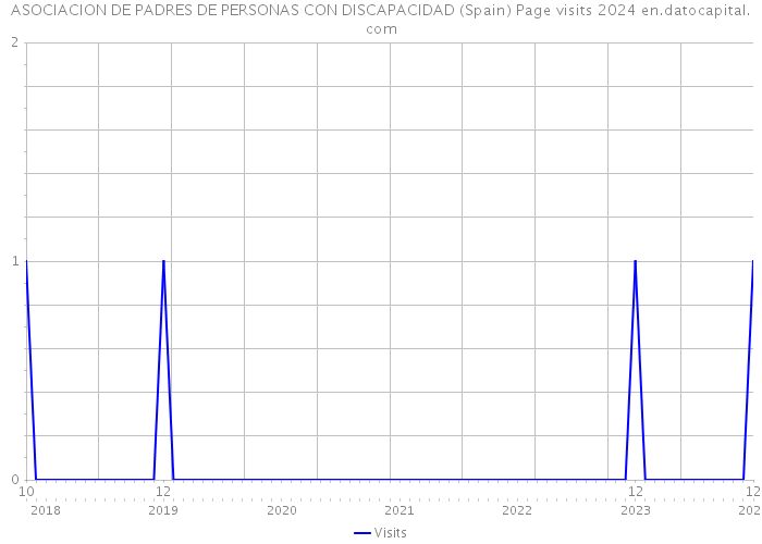 ASOCIACION DE PADRES DE PERSONAS CON DISCAPACIDAD (Spain) Page visits 2024 