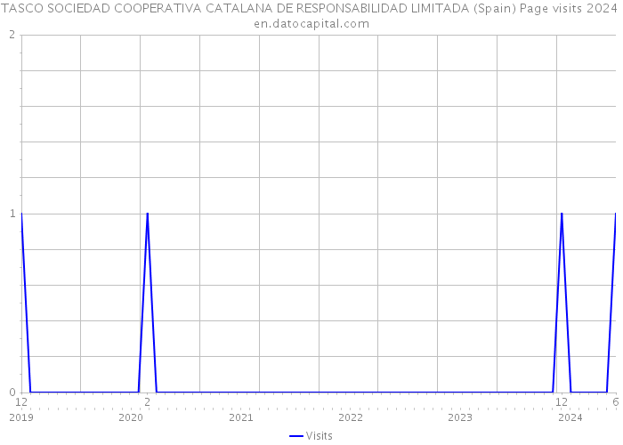 TASCO SOCIEDAD COOPERATIVA CATALANA DE RESPONSABILIDAD LIMITADA (Spain) Page visits 2024 