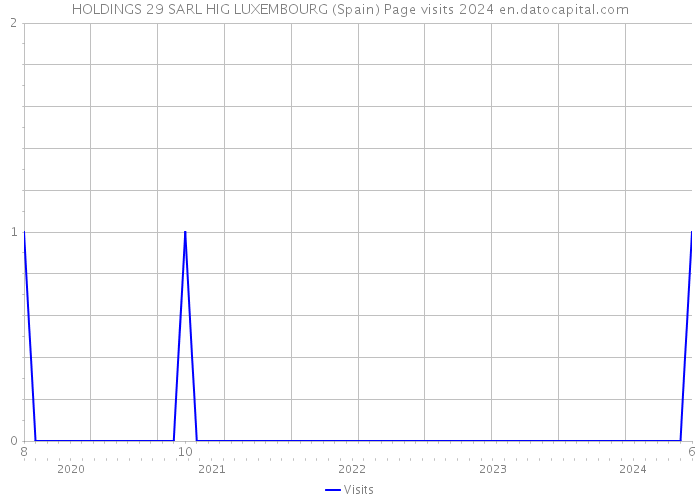 HOLDINGS 29 SARL HIG LUXEMBOURG (Spain) Page visits 2024 