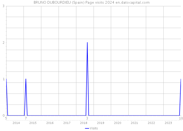 BRUNO DUBOURDIEU (Spain) Page visits 2024 