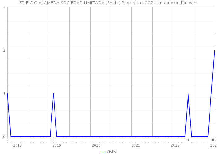 EDIFICIO ALAMEDA SOCIEDAD LIMITADA (Spain) Page visits 2024 