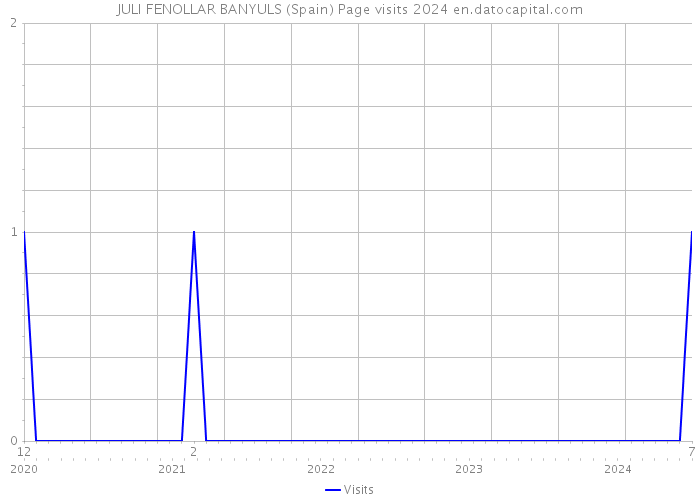 JULI FENOLLAR BANYULS (Spain) Page visits 2024 