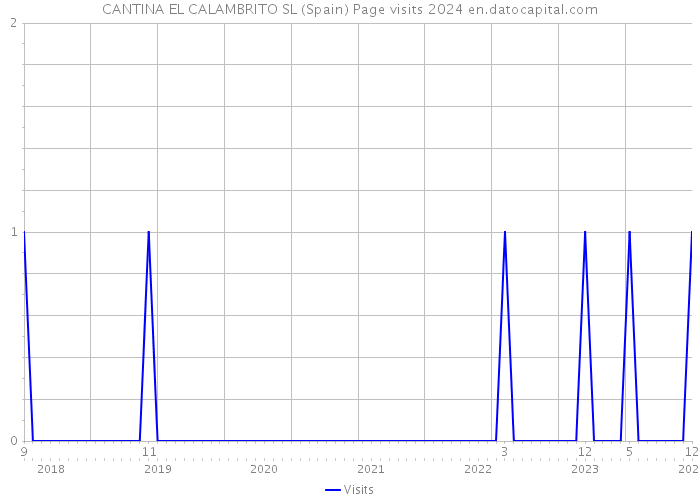 CANTINA EL CALAMBRITO SL (Spain) Page visits 2024 