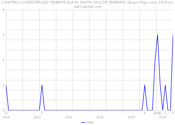 CONSTRUCCIONES PERGLEZ TENERIFE SL(R.M. SANTA CRUZ DE TENERIFE) (Spain) Page visits 2024 