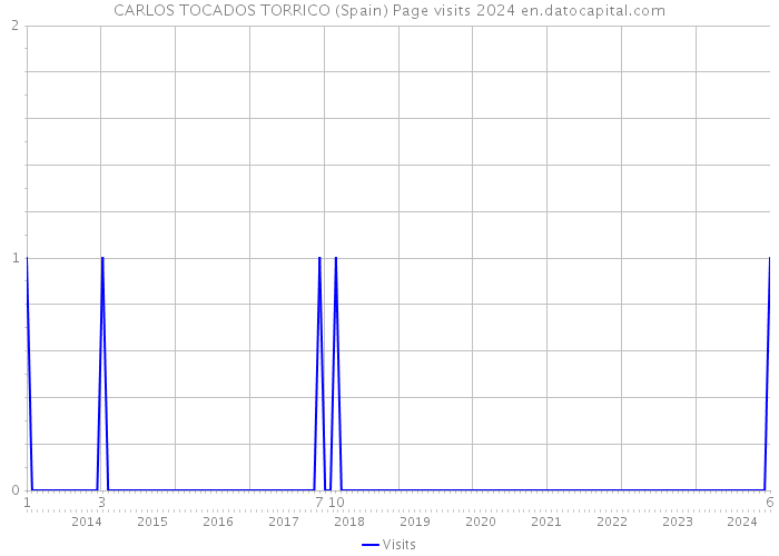 CARLOS TOCADOS TORRICO (Spain) Page visits 2024 