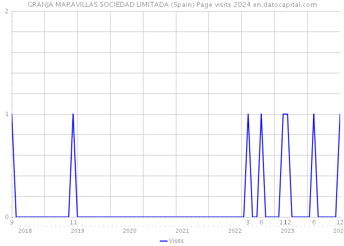 GRANJA MARAVILLAS SOCIEDAD LIMITADA (Spain) Page visits 2024 