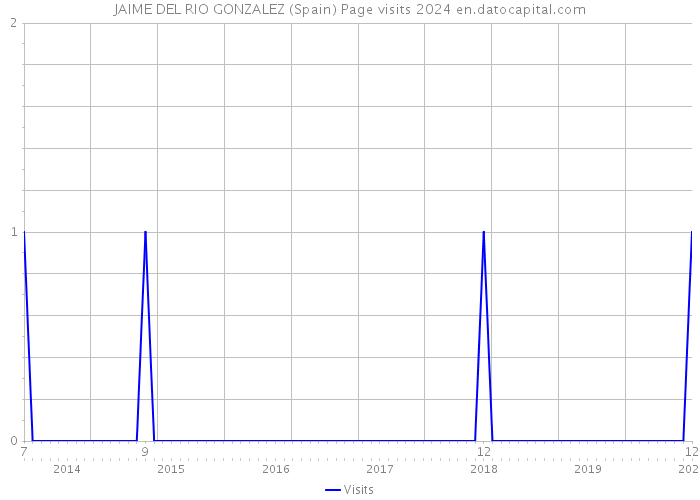 JAIME DEL RIO GONZALEZ (Spain) Page visits 2024 