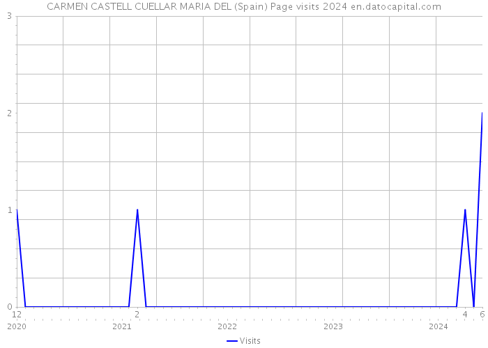 CARMEN CASTELL CUELLAR MARIA DEL (Spain) Page visits 2024 