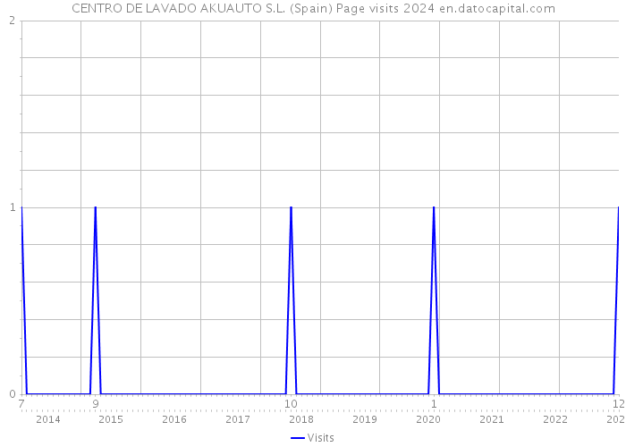CENTRO DE LAVADO AKUAUTO S.L. (Spain) Page visits 2024 