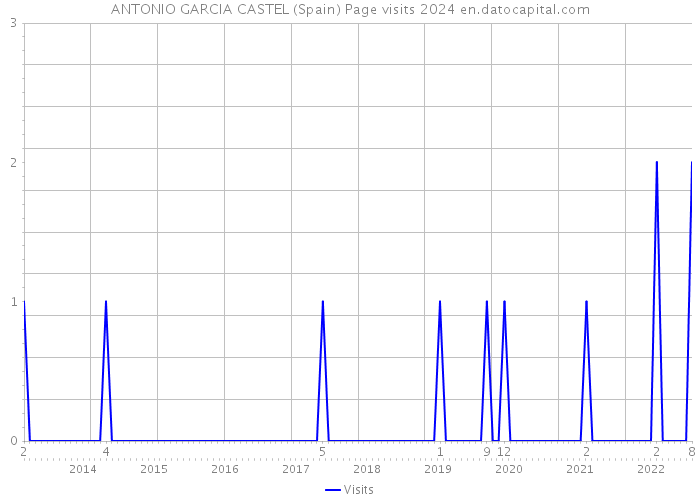 ANTONIO GARCIA CASTEL (Spain) Page visits 2024 